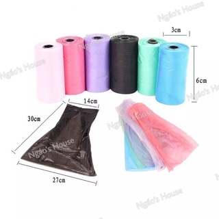 Túi Nilong hốt chất thải chó mèo - 1 cuộn