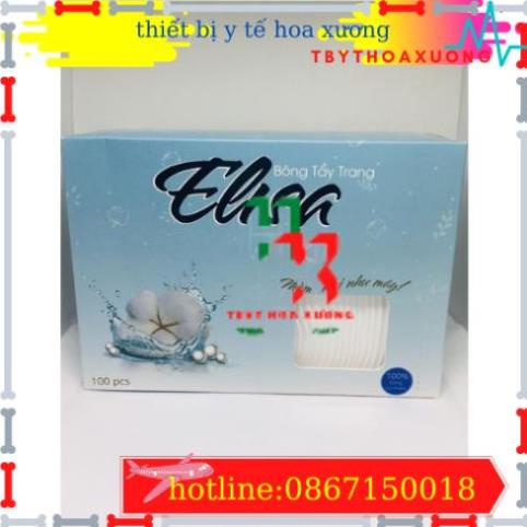 [Hàng Chính Hãng] Bông Tẩy Trang Chuyên Sâu Elisa Của Bảo Thạch Mềm Mịn 100 Miếng