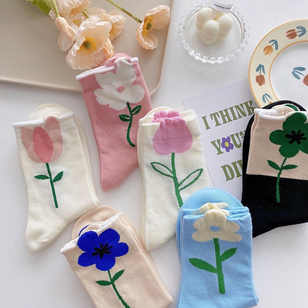 Tất hoa cute quá chừng luôn