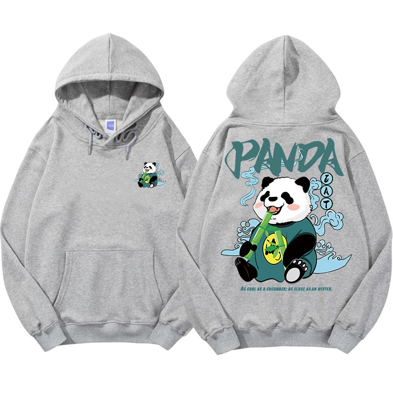Áo Hoodie Họa Tiết Gấu Trúc Cá Tính Cho Nam / Size M-5Xl