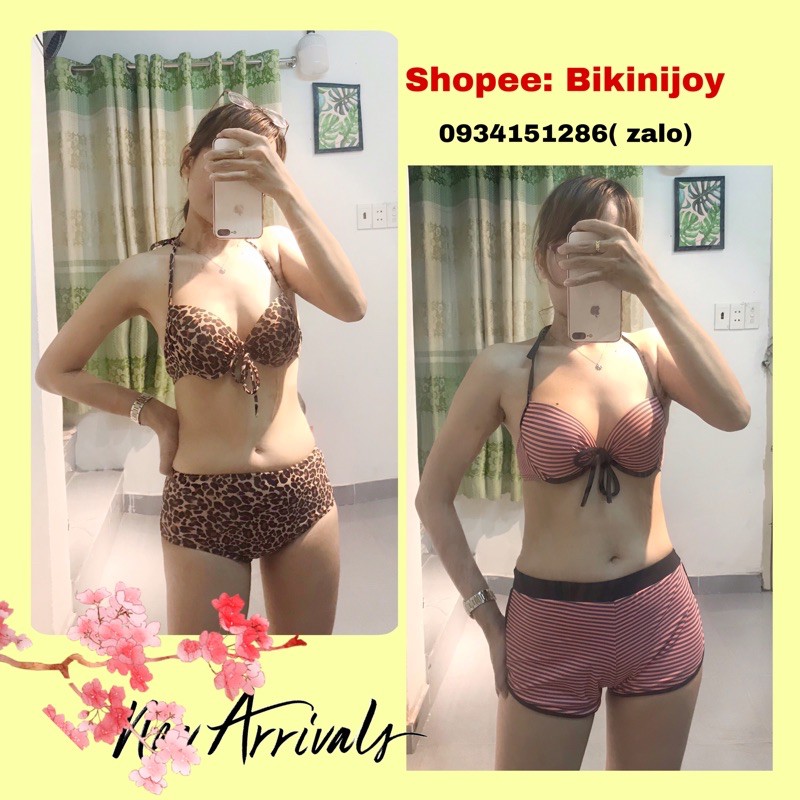 Bikini 2 mảnh ❗️ FREESHIP❗️nâng ngực quần đùi kín đáo nhiều màu