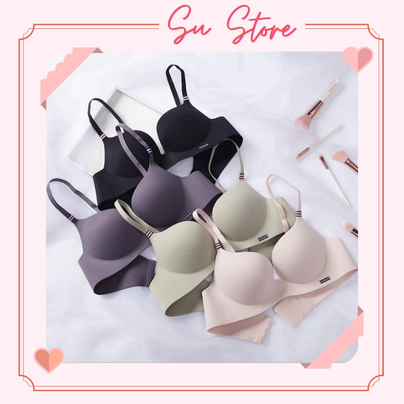 Áo Lót Su Nâng Ngực 2 Dây, Áo Ngực Su Không Gọng Cài Sau - 560