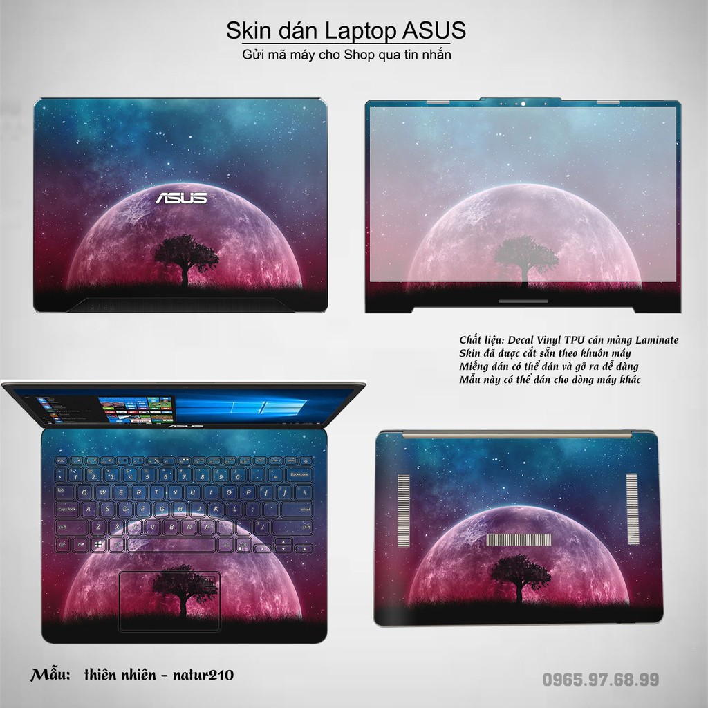 Skin dán Laptop Asus in hình thiên nhiên nhiều mẫu 8