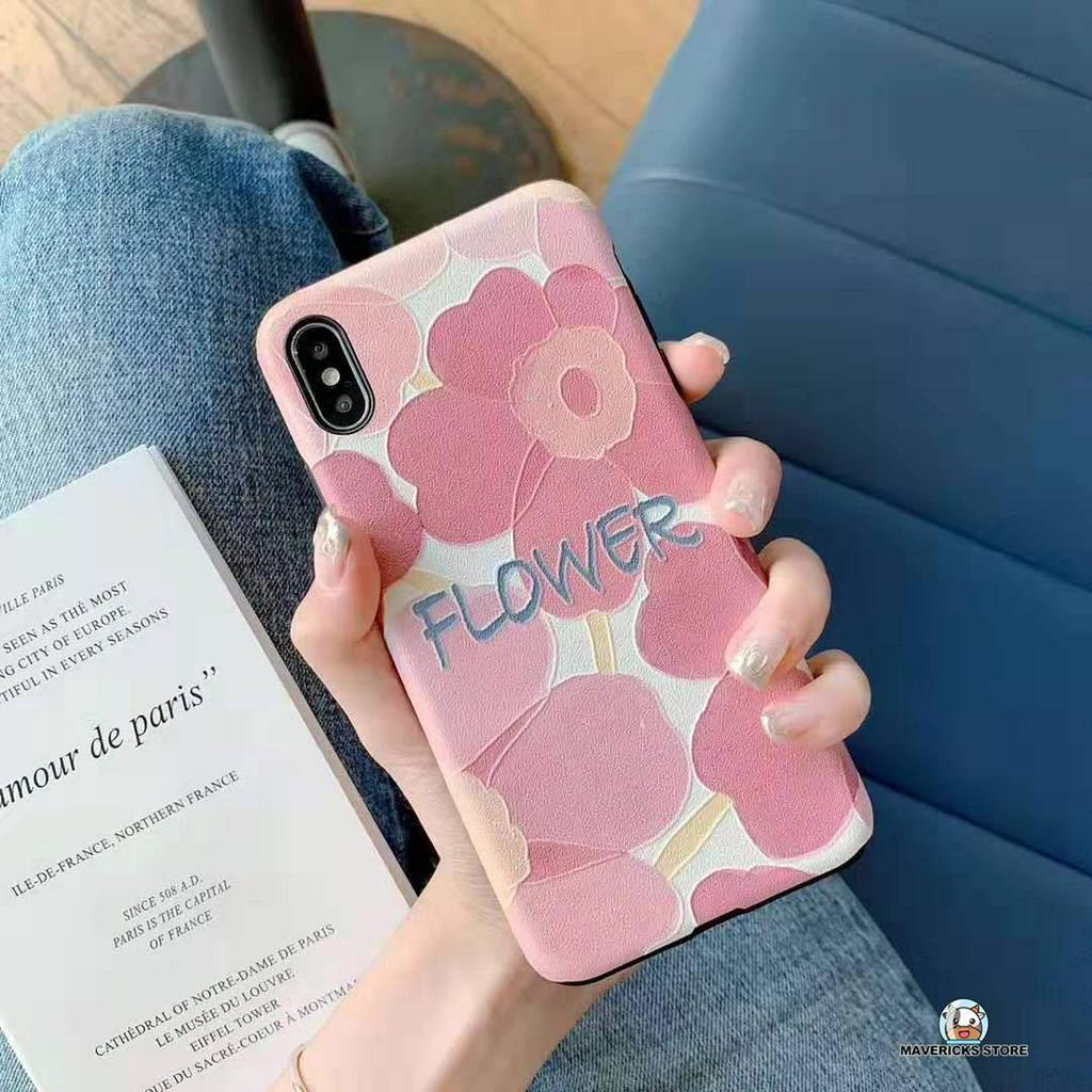 Ốp Điện Thoại Họa Tiết Hoa Xinh Xắn Cho Iphone 7 / 8 / 6plus / 6 / 6s / 11pro / Xsmax / 7plus / 8plus / Xr