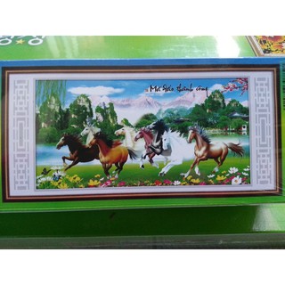 Tranh đính đá mã đáo thành công H784