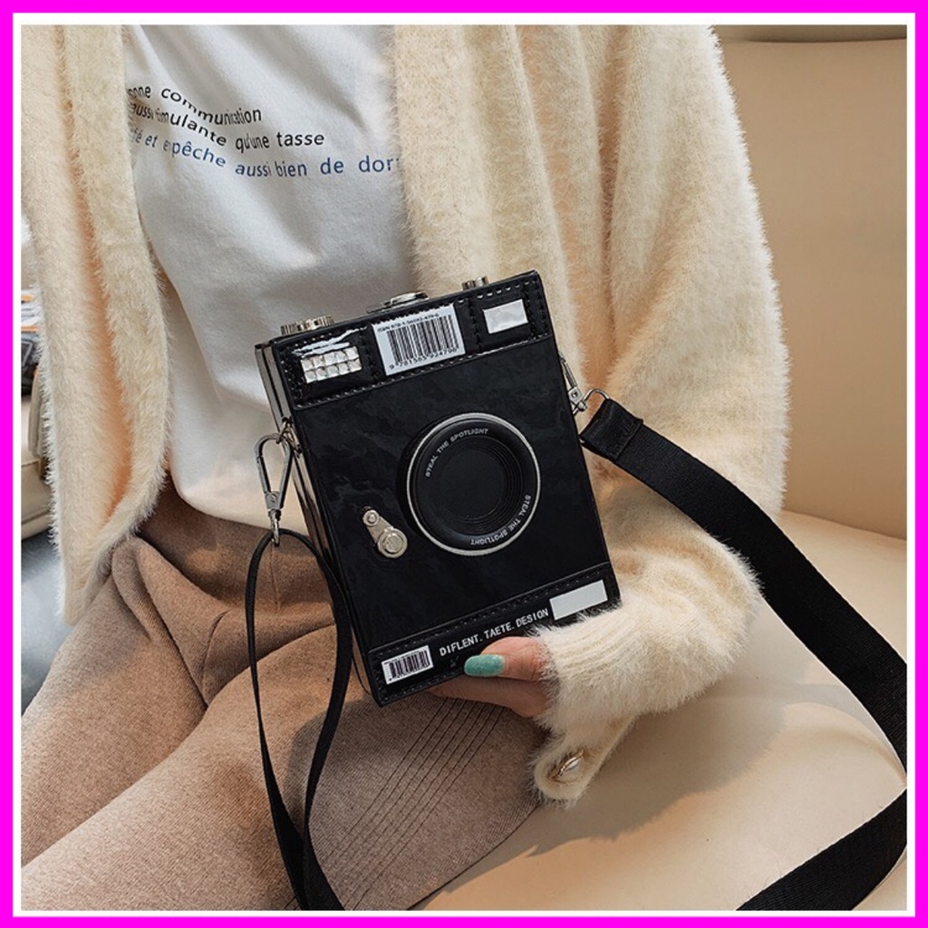 Túi xách nam nữ hình máy ảnh phụ kiện siêu độc đáo 2021