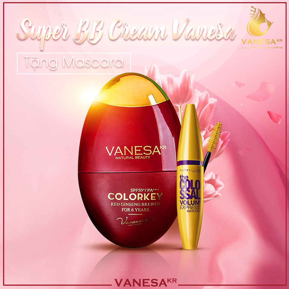 KEM NỀN SUPER BB VANESA COLORKEY TẶNG CHUỐT MI MACARA | BigBuy360 - bigbuy360.vn