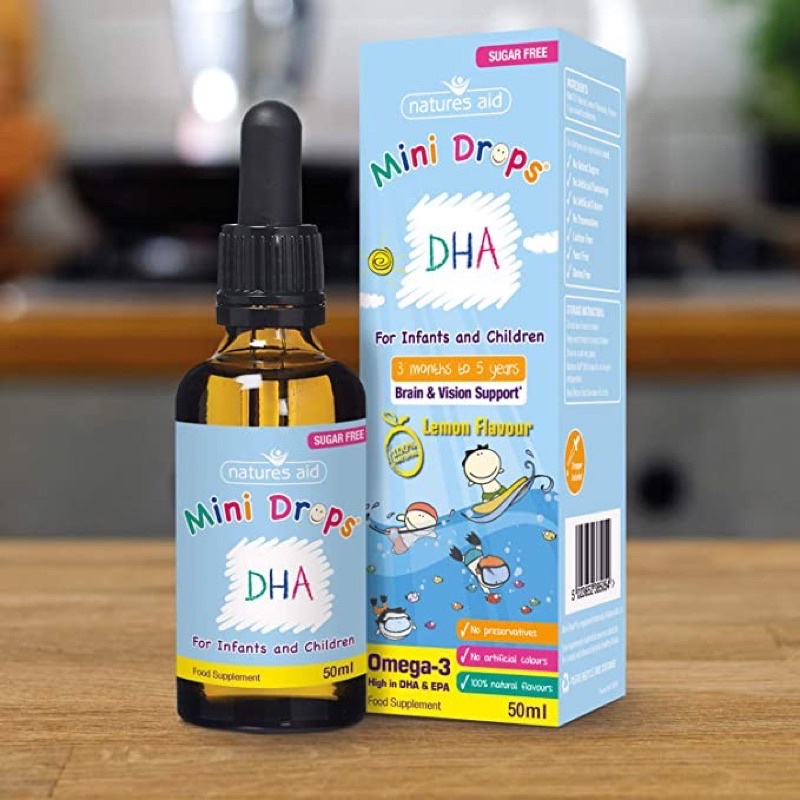 DHA Drop Nature Aid Cho Bé Từ 3 Tháng