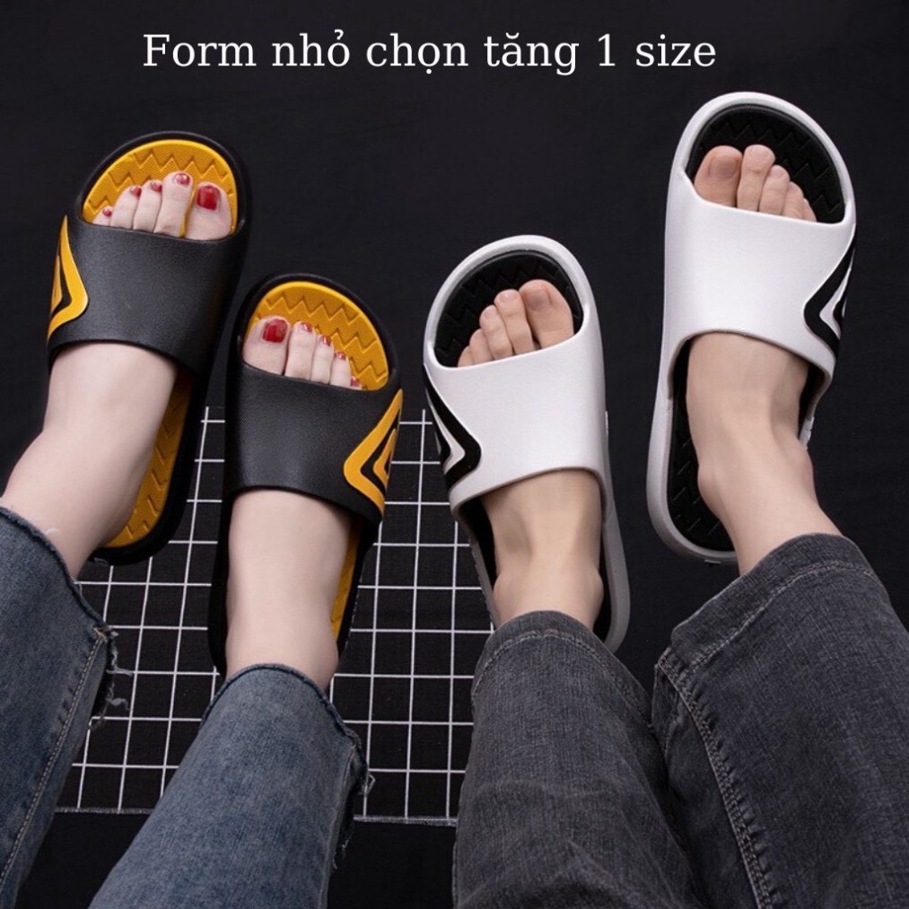 LDOO1 Dép giới tính quai ngang cao su non phối 3 giác (ĐẶT TIẾN một-hai SIZE) 12 X051