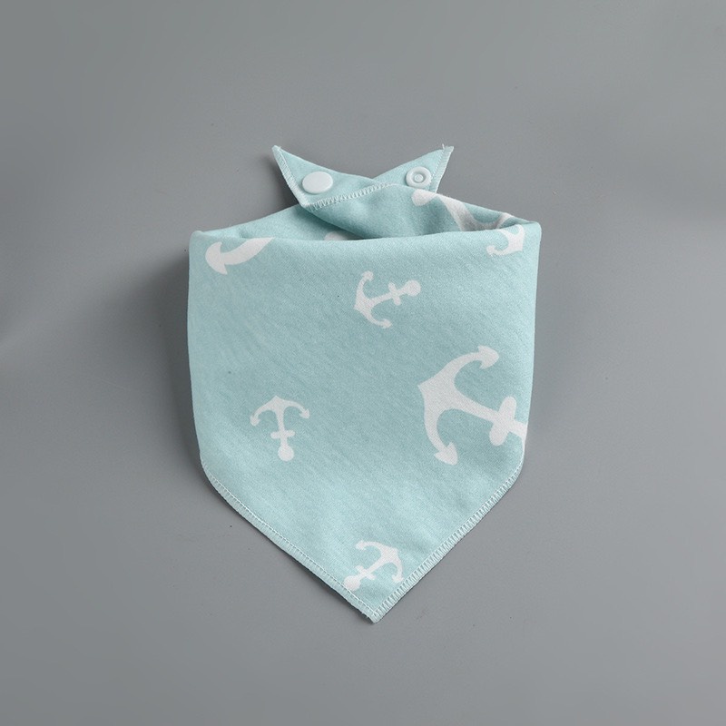 CHỌN MÀU - KHĂN YẾM TAM GIÁC CHO BÉ 100% COTTON 2 LỚP CÓ KHUY BẤM, HÀNG ĐẸP