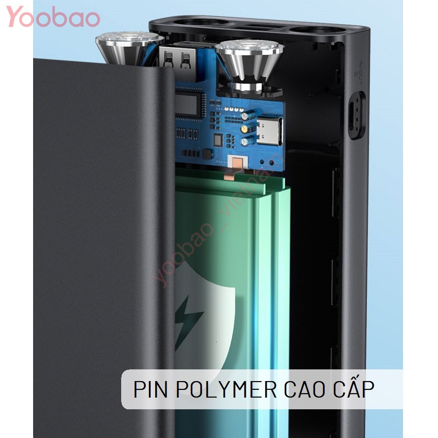 Sạc Dự Phòng Yoobao 30000mAh Sạc Nhanh 2 Chiều Có Đèn Pin Chiếu Sáng Công Suất Lớn - YOOBAO L30Q