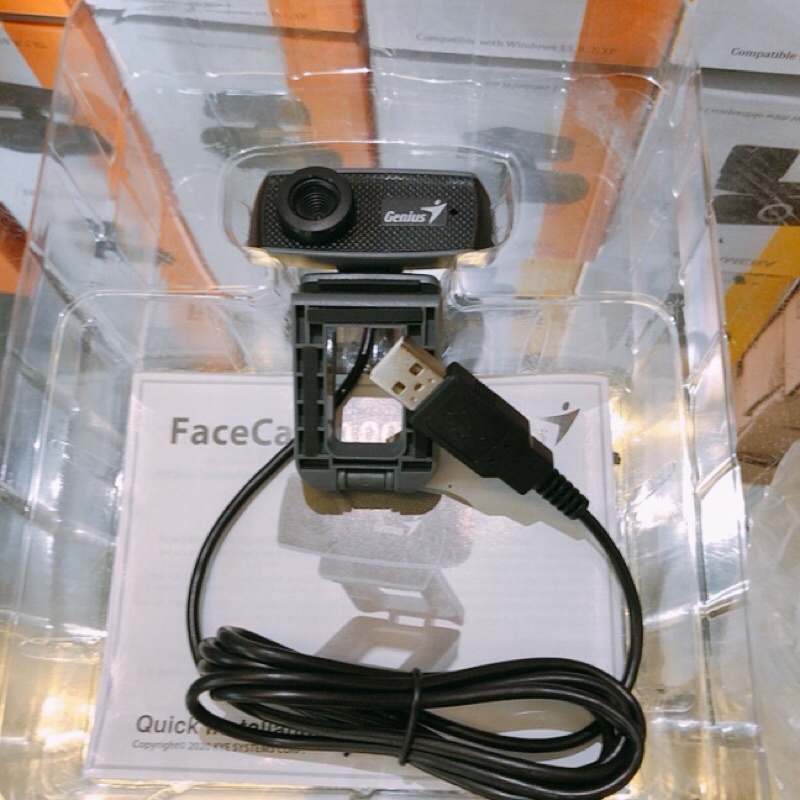 Webcam Genius FaceCam 1000X V2, Độ phân giải HD720P 1280x720, zoom 3X ,tích hợp microphone chính hãng