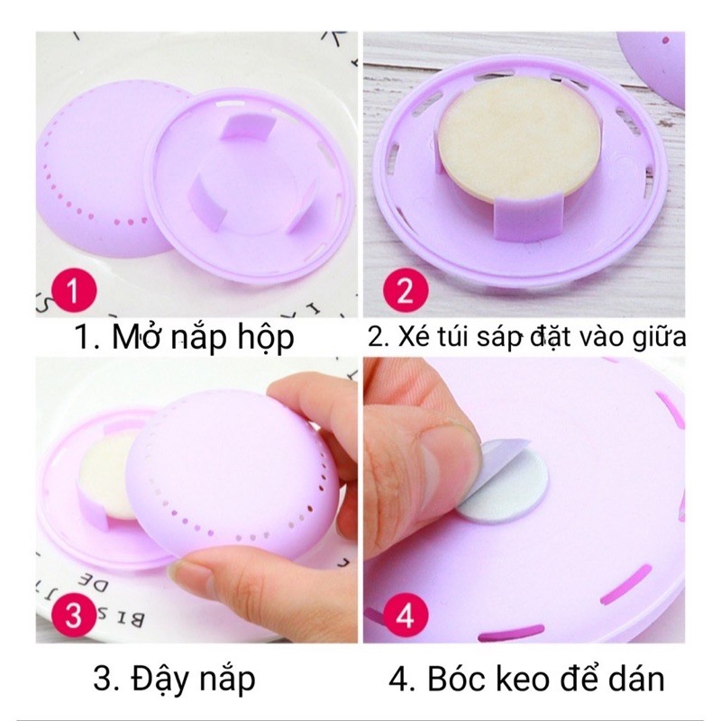 Hộp Sáp Thơm Phòng Dán Tường (tặng thêm 1 cục sáp thơm)