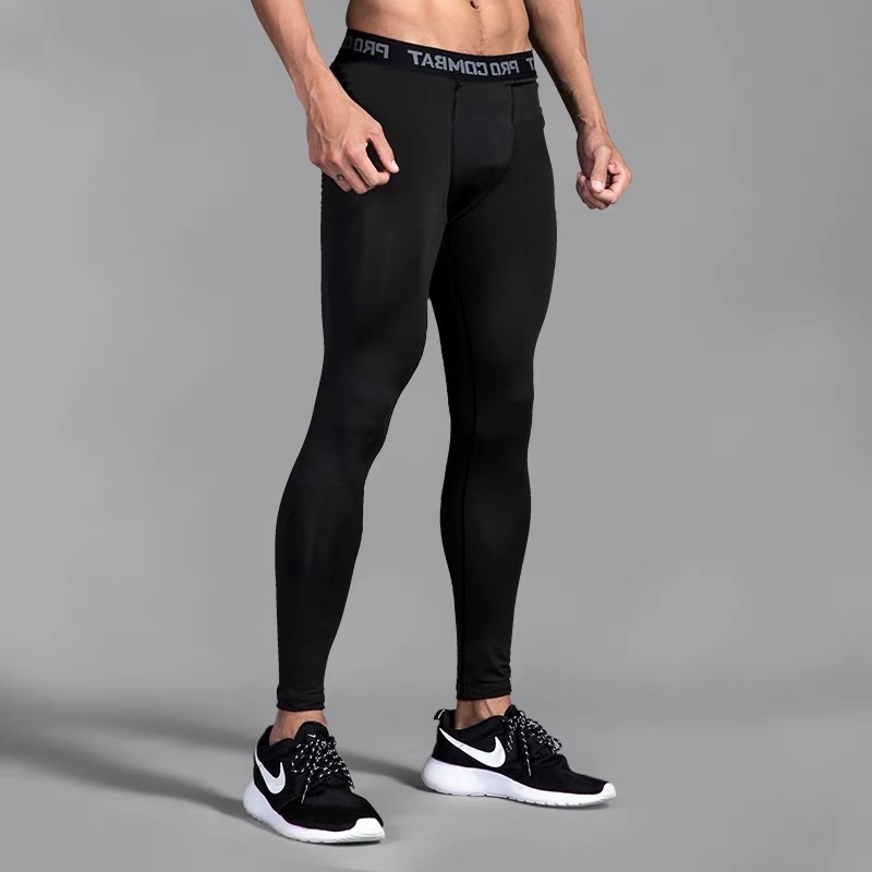 Quần Giữ Nhiệt Quần Legging Nam Màu Đen Chuyên Tập Gym Chạy Bộ Đá Bóng YINGHU