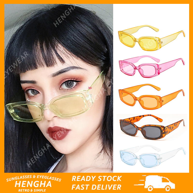 Kính Mát Gọng Chữ Nhật Theo Phong Cách Hàn Quốc Cá Tính