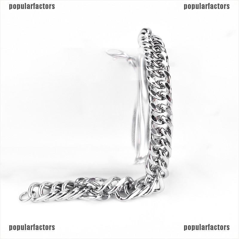 Vòng Đeo Tay Dạng Xích Bằng Thép Không Gỉ