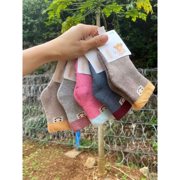 Tất len xù dày, cao cổ cho bé S.M.L