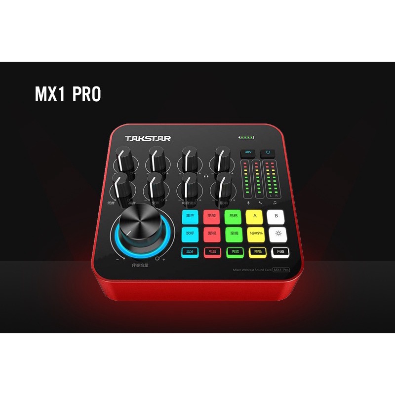 Sound Card Takstar MX1 PRO ⚡FREESHIP⚡ Sound Card Chuyên Livestream , Thu Âm , Âm Thanh Chuyên Nghiệp , Dễ Sử Dụng