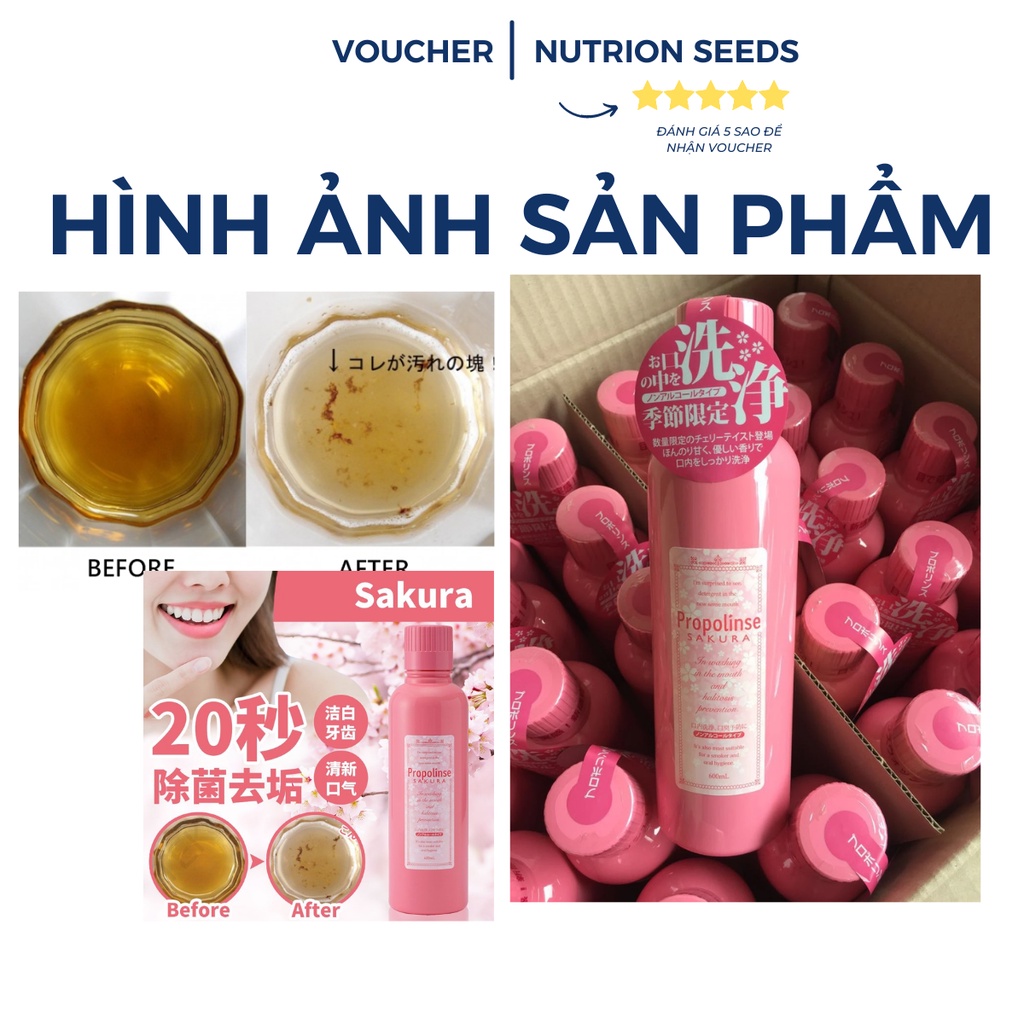 Nước Súc Miệng Propolinse Nhật Bản màu cam 600ML-Có đủ màu cho khách lựa chọn hàng nội địa Nhật Bản