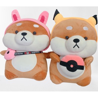 Gấu bông chú chó Shiba cosplay size 50 cm ôm cực thích siêu đáng yêu dễ thương giá rẻ nhất