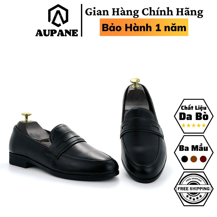 Giày lười nam cao cấp da bò thật bh 12 tháng kiểu dáng Penny Loafer sành điệu - Mã T42