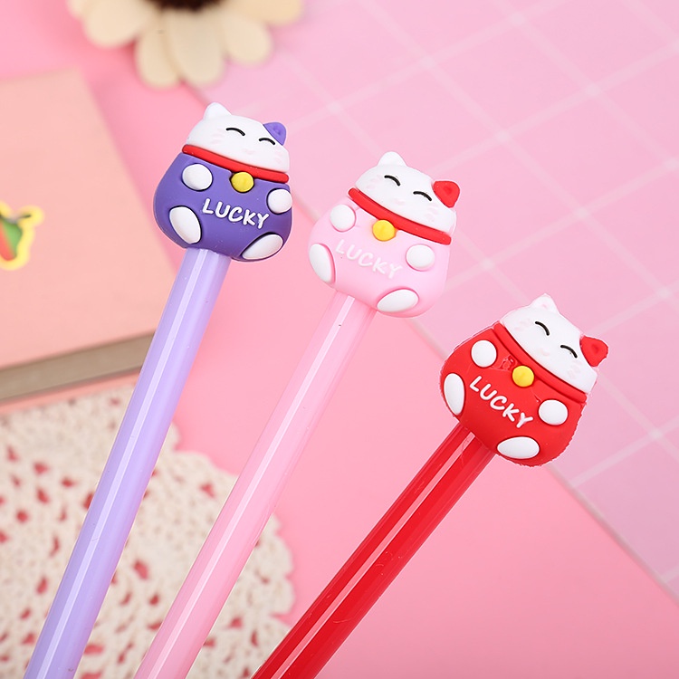 Bút nước mèo may mắn LUCKY ROSESHOP (C09)