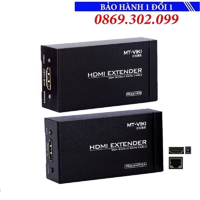 Bộ khuyếch đại tín hiệu cáp HDMI 50M - MT-VIKI MT-ED05 - HDMI 50M