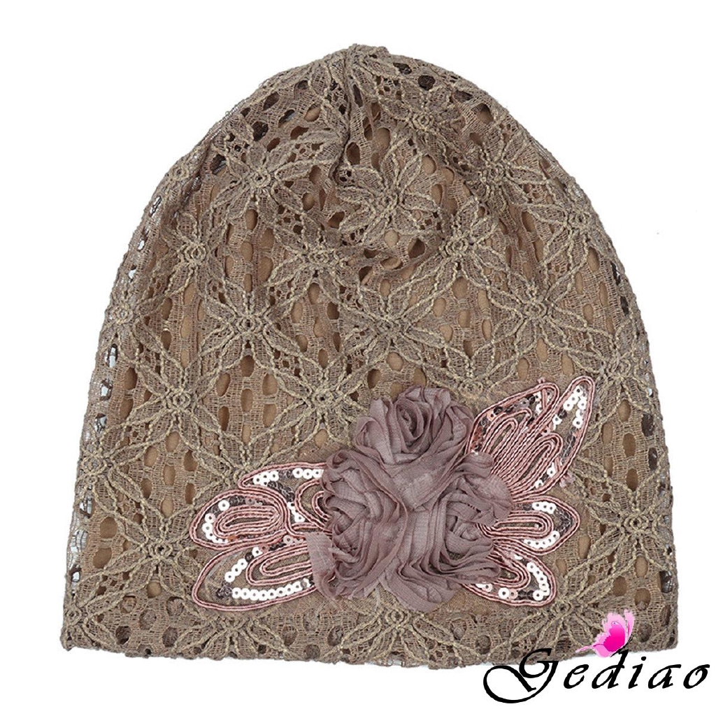 Nón trùm đầu phối ren phong cách Hồi giáo cho nữ