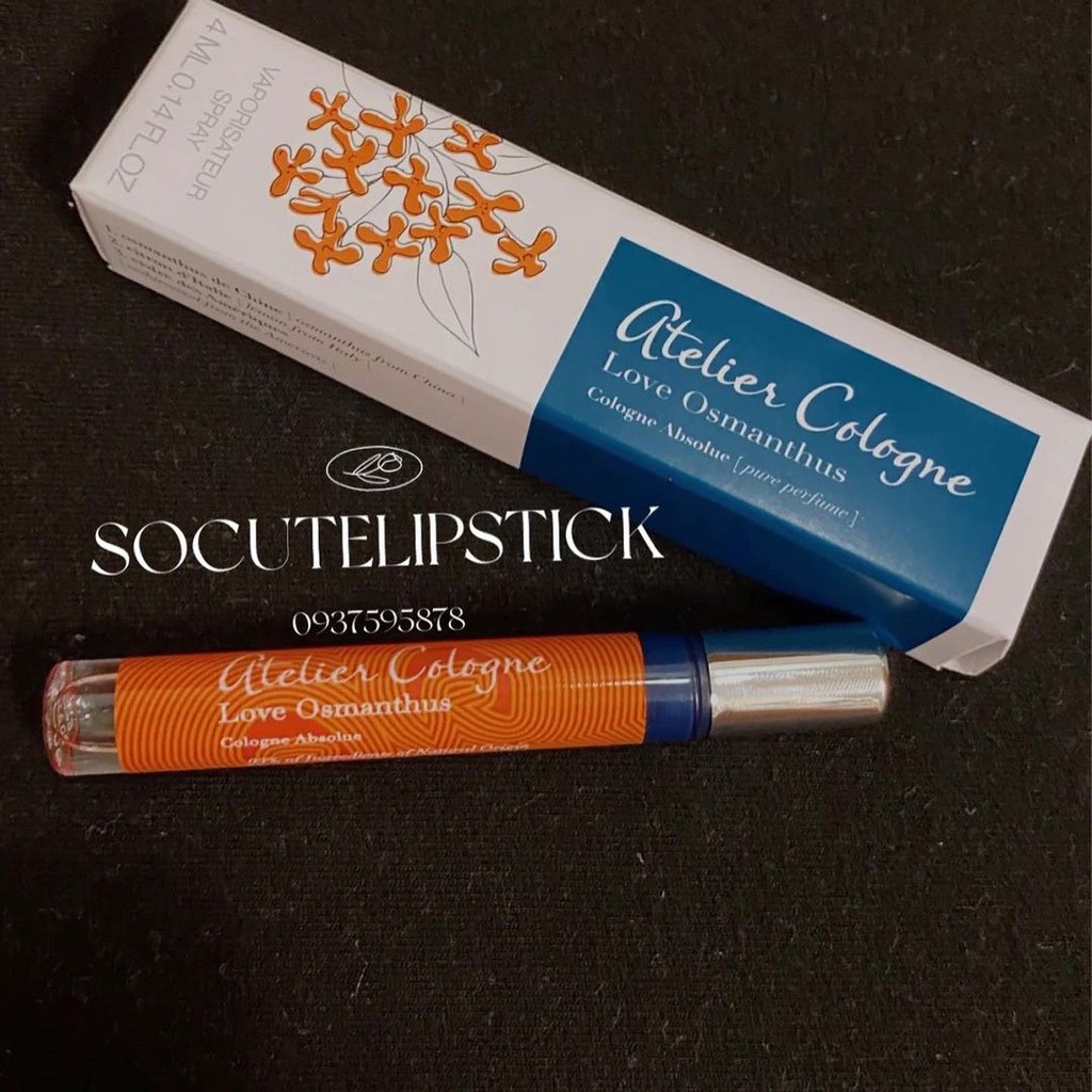 Nước hoa Atelier Love Osmanthus - Lemon Island Cologne -  Vanille Insensee - Clementine California Mini 4ml