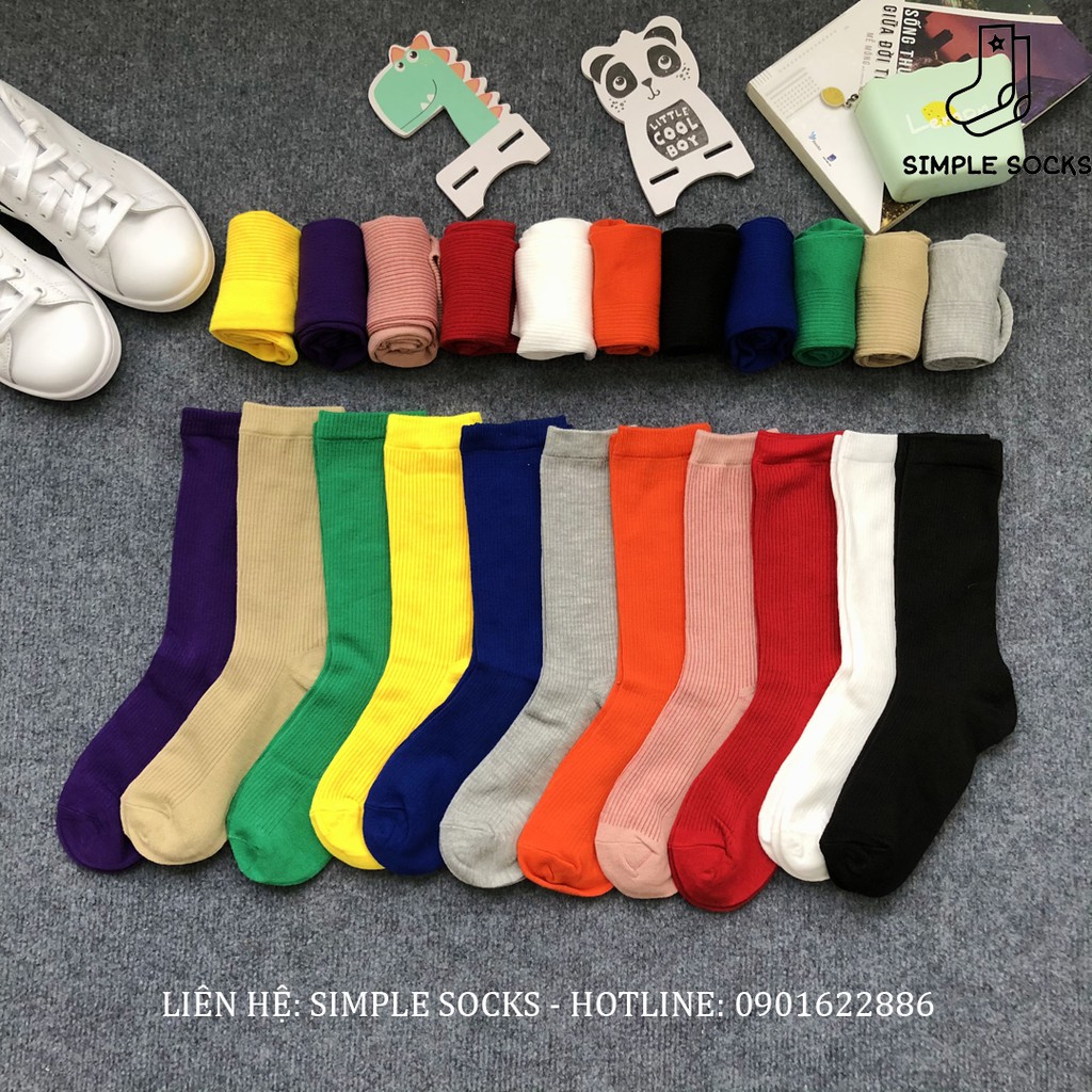 Tất Nữ ️️Cổ Cao Thời Trang 🍓FREESHIP️️🍓Vớ Nữ Nhún Cao Cổ Phong Cách Vintage Hàn Quốc -Chất Cotton Nhiều Màu