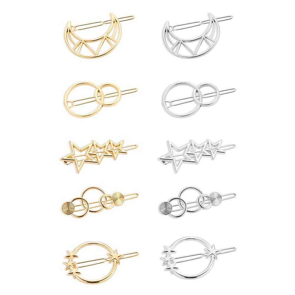 Kẹp Tóc Hợp Kim Họa Tiết Hình Học Thời Trang Cho Nữ