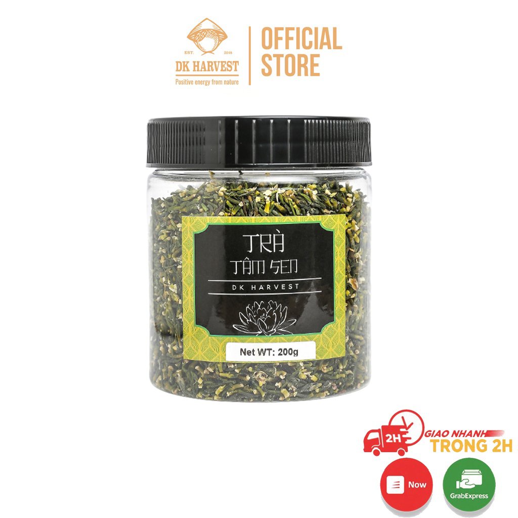 Trà tâm sen DK Harvest Sấy Khô - Hũ 200g - Từ mùa vụ mới nhất