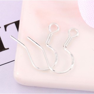 Phụ liệu làm đồ handmade- 10 móc mạ bạc 925 làm bông tai