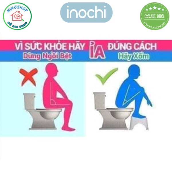 Ghế Kê Chân Toilet - Bồn Cầu Notoro, Ghế Kê Chân Vệ Sinh Tiện Lợi, Thoải Mái Chống Táo Bón