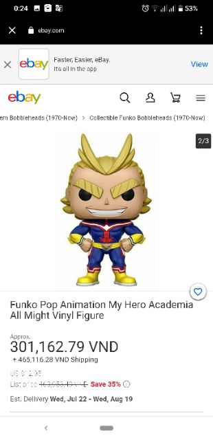 Mô hình My Hero Academia Funko Pop!
