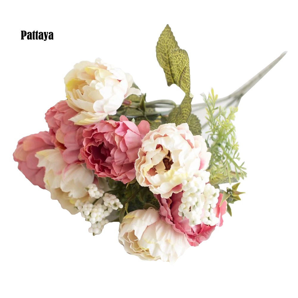 1 Bông Hoa Mẫu Đơn Nhân Tạo Cho Trang Trí