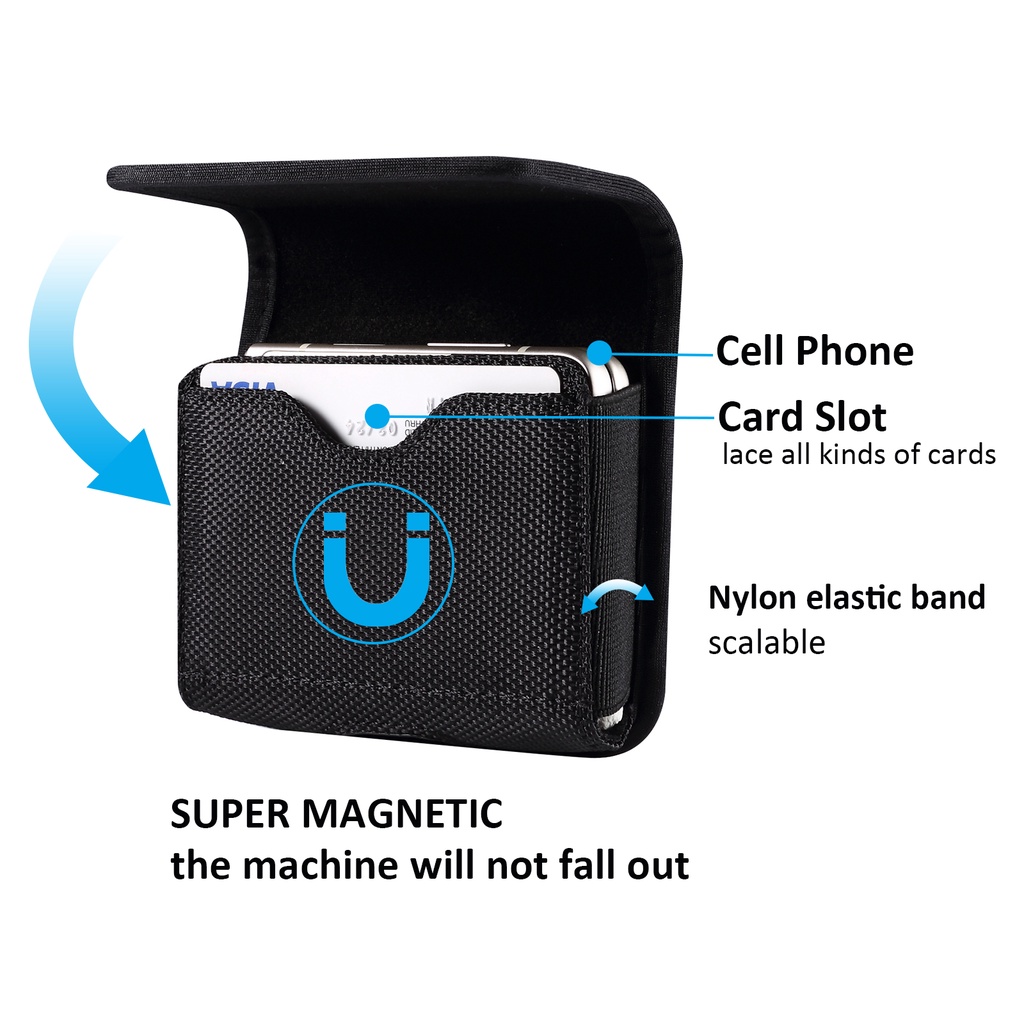 Oxford Cloth Pouch Waist Bag For Samsung Galaxy Z Flip 3 2 1 5G F7110 F7000 F7070 Case For Motorola Razr 5G Razr 2019 Ushining 3G Huawei P50 Pocket Belt Clip Cover
