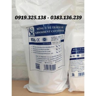 Bông y tế tiệt trùng gói 500g - an lành