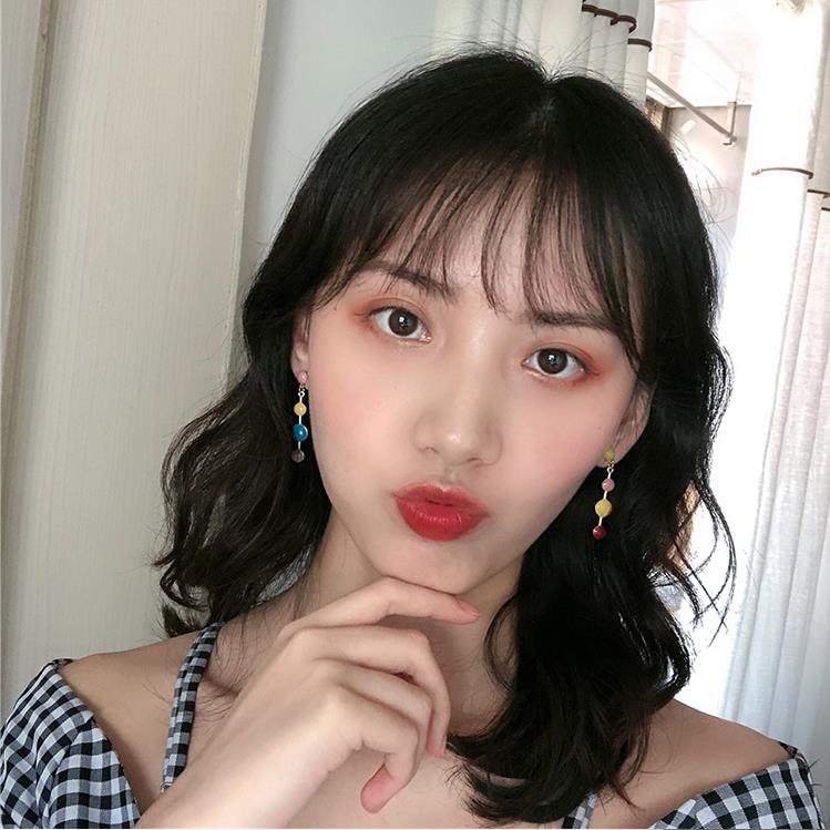 Khuyên Tai Họa Tiết Hình Học Nhiều Màu A632