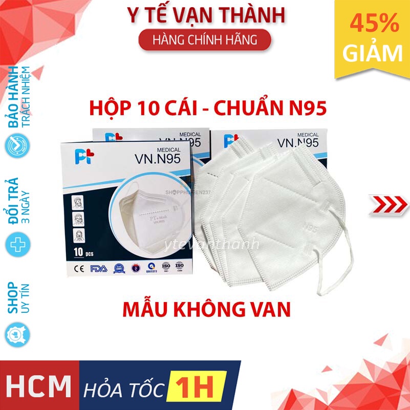 ✅ Khẩu Trang 3D- PT Mask VNN95 (Không Van) -VT0694