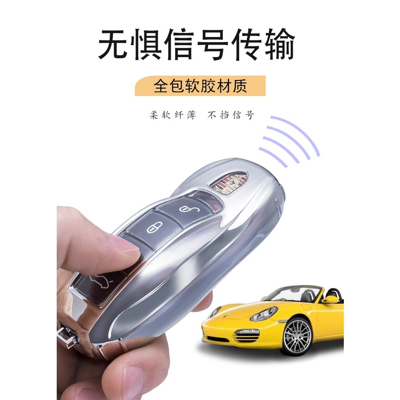 Vỏ Bảo Vệ Chìa Khóa Xe Hơi Porsche Cayenne macan 911 Panamera 718 Macro