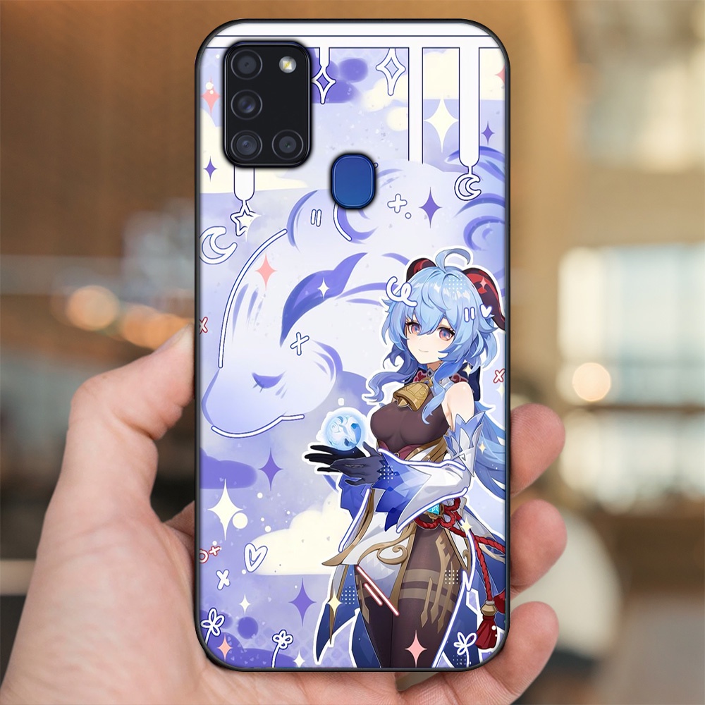 Ốp lưng Samsung A21S viền đen in hình Ganyu Genshin Impact