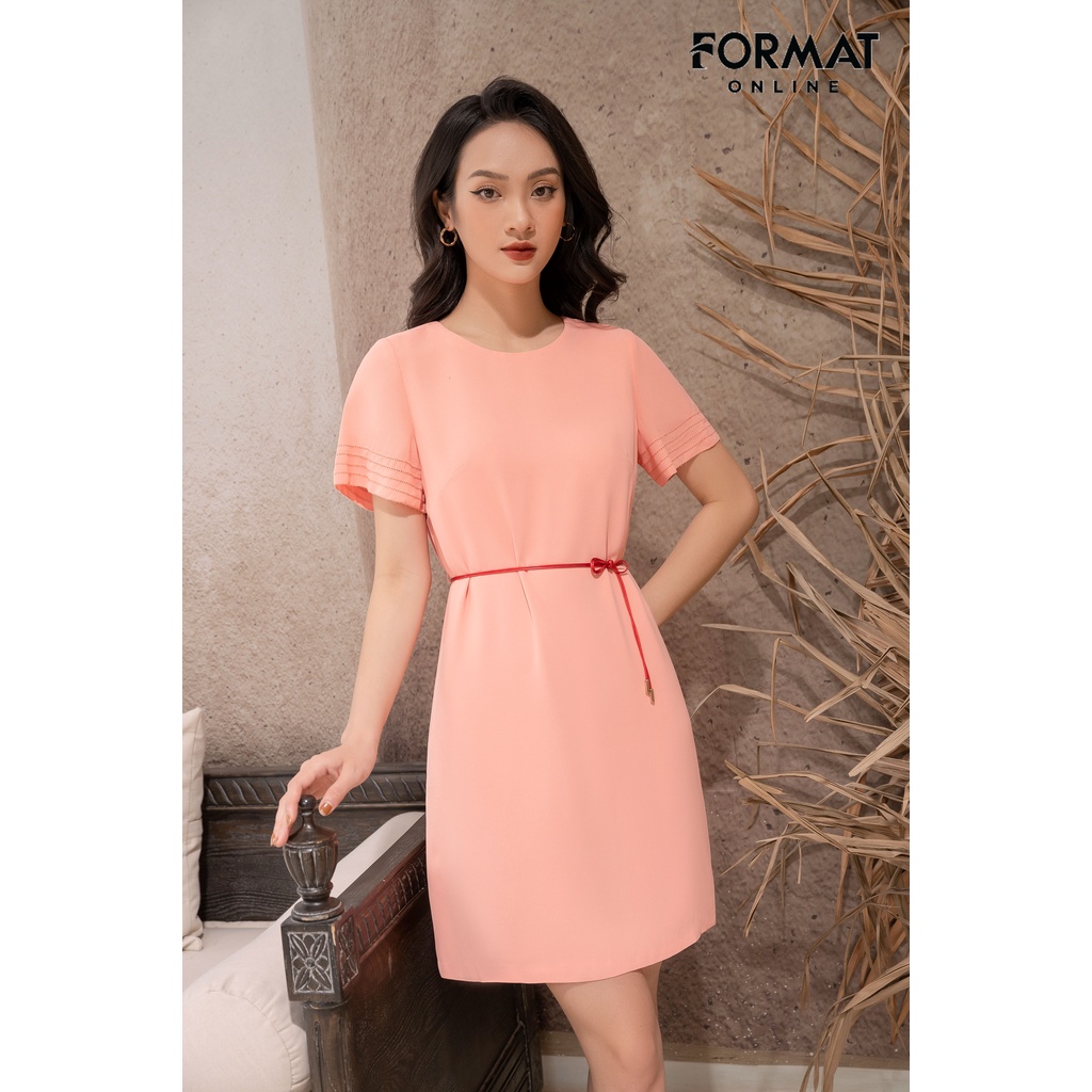 Đầm nữ FORMAT 2 lớp ngắn tay B993-841I
