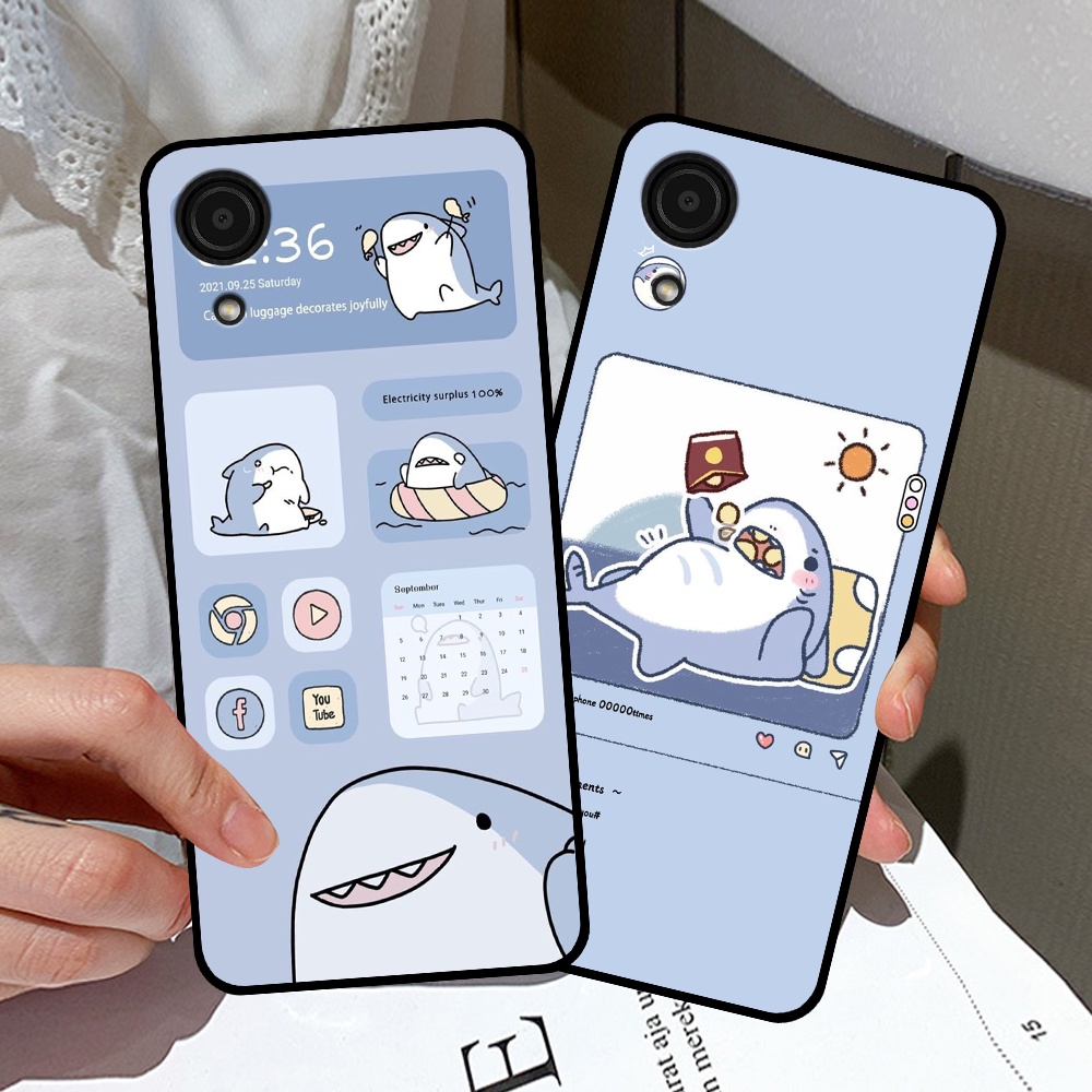 Ốp lưng Samsung A03 Core in hình nền cá mập đáng yêu giá rẻ