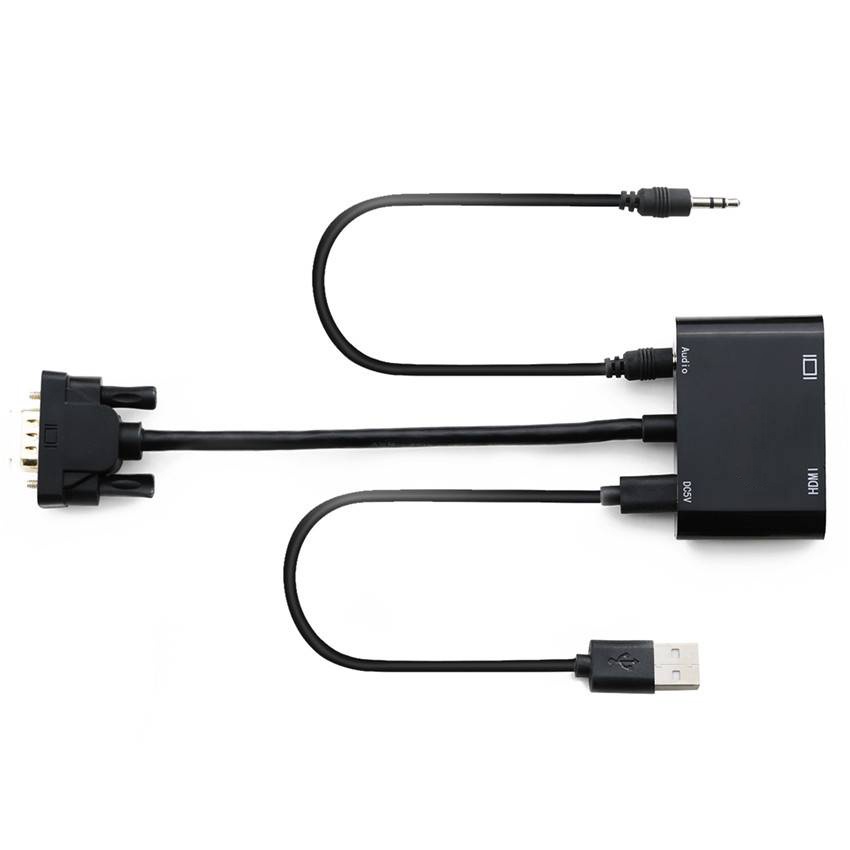 Bộ Chia VGA Sang HDMI & VGA 3.5mm