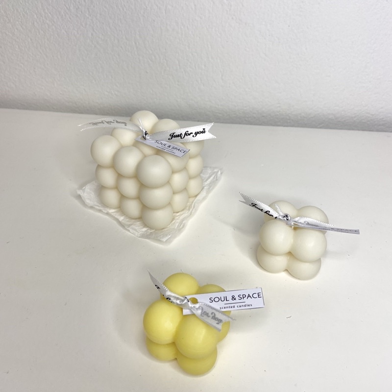 Nến thơm handmade cao cấp hình khối rubik phong cách Hàn Quốc