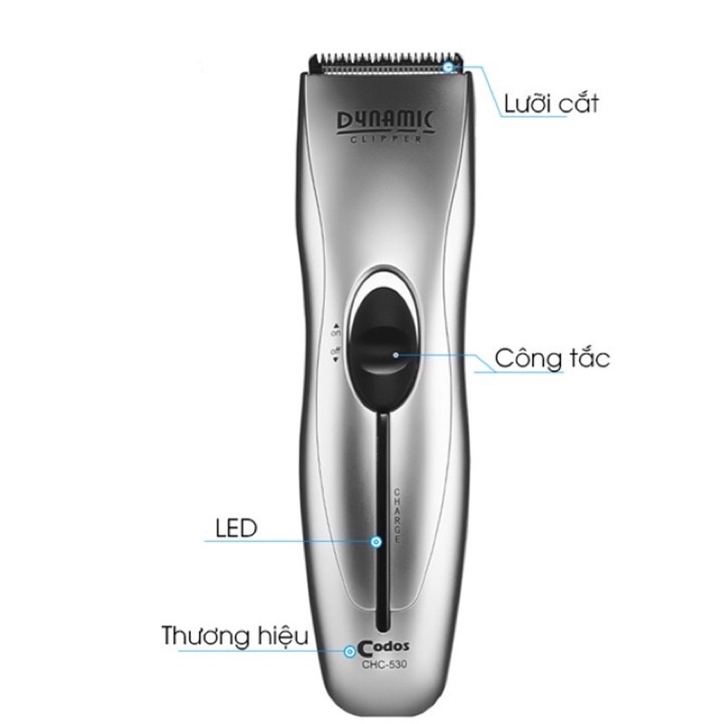 Tông đơ cắt tóc sạc nhanh_cắt tóc cho bé _tăng đơ cắt tóc CODOS 530 cao cấp chuyên nghiệp