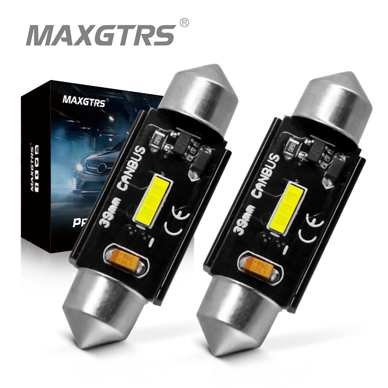 Set 2 Đèn led CANBUS MAXGTRS C5W C10W 12V 31mm 36mm 39mm 41mm Chuyên Dụng Dành Cho Ô Tô
