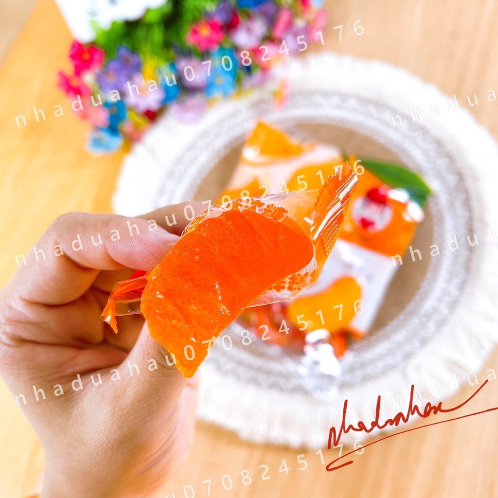 Xả - Một hủ 250g/ gói 500g kẹo dẻo phủ  đường mix vị trái cây Hongkong hủ 250gam giao ngẫu nhiên