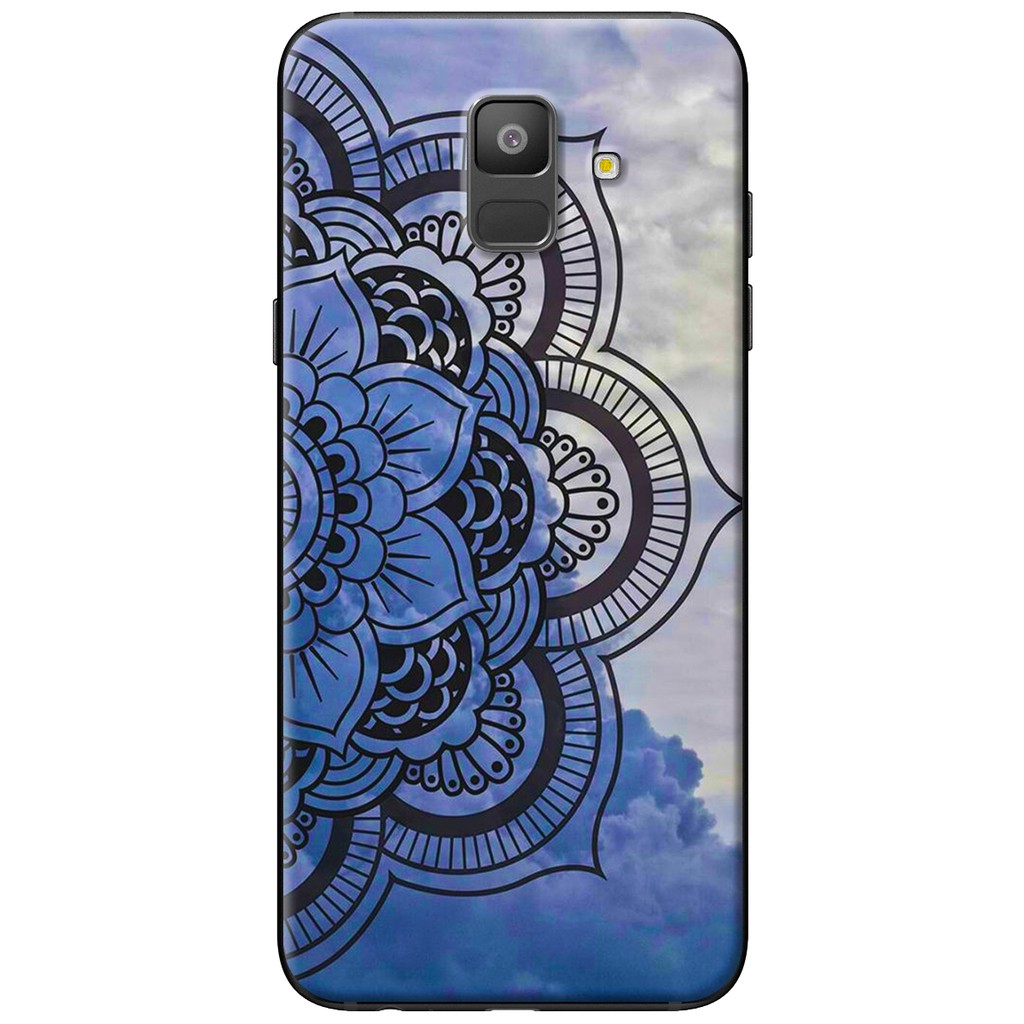 Ốp Lưng A6/ A6 Plus Mandala Xanh Đen